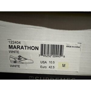 Soft Spots Supremes Marathon White Leather Walking Shoes Sneakers 10.5 M 122404